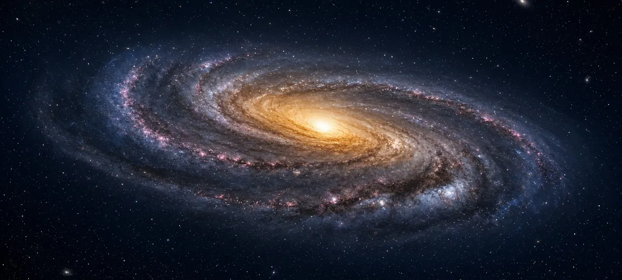 Illustrated map of the Milky Way